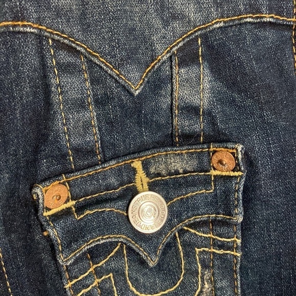 TRUE Religion Jimmy Hooded Denim Jacket size Small - Picture 5 of 7